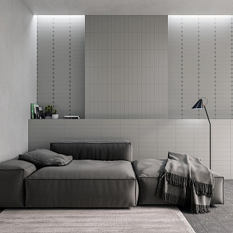 Настенная плитка WOW Grace 124909 Grey Matt 7,5х30см 0,488кв.м. матовая
