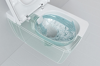 Унитаз подвесной VITRA Metropole 7672B003-1686 безободковый без микролифта