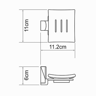 Мыльница WASSERKRAFT Leine K-5000 K-5029 хром