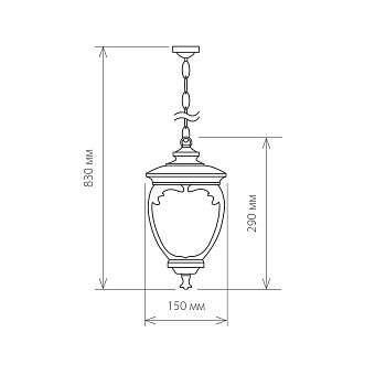 Светильник ландшафтный Elektrostandard Andromeda a027997 GLYF-8024H 60Вт IP44 E27 белое золото