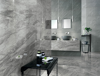 Настенная плитка Atlas Concord Италия MARVEL STONE A4S6 Bardiglio Grey 50х120см 1,8кв.м. глянцевая