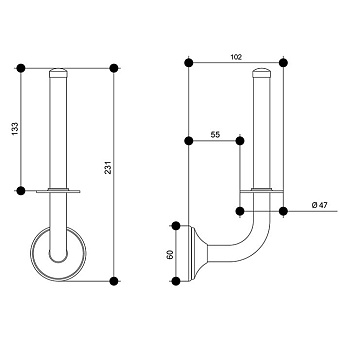Держатель туалетной бумаги Bongio Fleur 11008CR хром