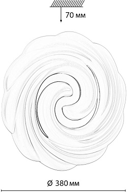 Светильник настенно-потолочный Sonex AGAP 7675/DL 48Вт LED