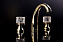 Смеситель для раковины Boheme Crystal 297-CRST золотой