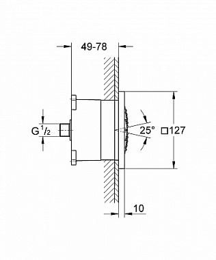 Душевая форсунка GROHE 27251000 хром