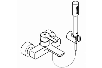 Смеситель для ванны GROHE Lineare New 33850001 хром