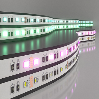 Светодиодная лента Elektrostandard a053703 5050 24Вт/м 5000мм IP20 RGB/холодный белый свет