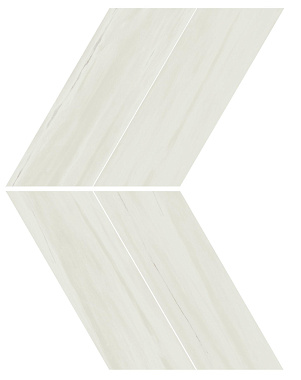Декор Atlas Concord Италия MARVEL STONE AS1Q Bianco Dolomite Chevron Lappato 22,5х22,9см 0,31кв.м.
