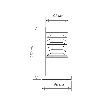Светильник ландшафтный Elektrostandard Strada a035096 1508 20Вт IP54 E27 чёрный