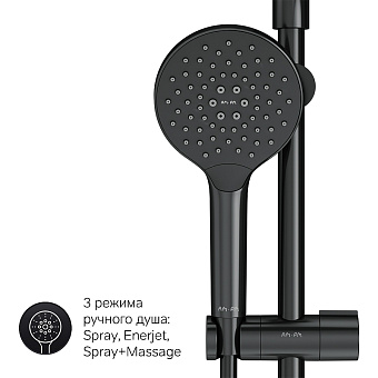 Душевая система AM-PM Like F0780422 чёрный