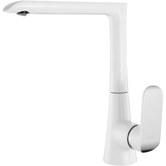 Смеситель для кухни IDDIS Calipso CALSBL0i05 поворотный излив белый/хром