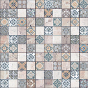 Матовый керамогранит BERYOZA CERAMICA Терраццо G 179632 синий 29,8х29,8см 1,243кв.м.