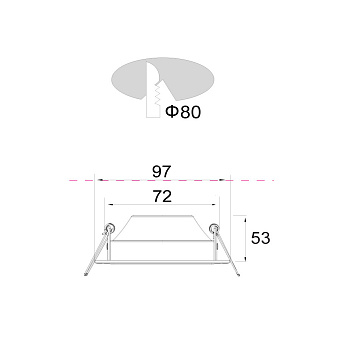 Светильник точечный встраиваемый Maytoni Stockton DL015-6-L7W 7Вт LED