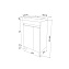 Тумба с раковиной IDDIS Zodiac ZOD5CDFi95K 34х49,4х87см