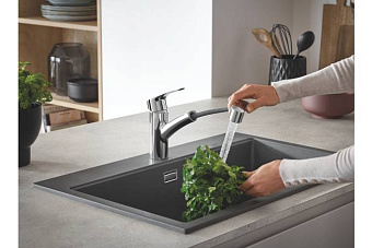 Смеситель для кухни GROHE Eurosmart 30305001 выдвижной излив хром