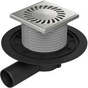 Душевой трап Paini 381A 12,5х12,5см горизонтальный сток