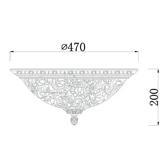 Светильник потолочный Maytoni Pascal C908-CL-04-W 160Вт E27