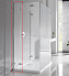 Левая стенка душевого угла RADAWAY Euphoria 383241-01L 200х24,3см стекло прозрачное