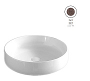 Раковина накладная ArtCeram Cognac COL002 97 00 48х48см