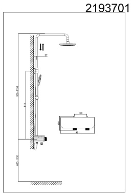 Душевая система D&K BayernPotsdam DA2193701B17 хром