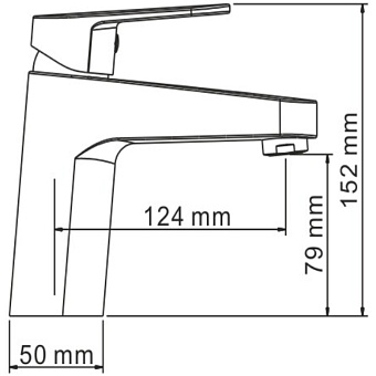 Смеситель для раковины WASSERKRAFT Donau 5303 хром