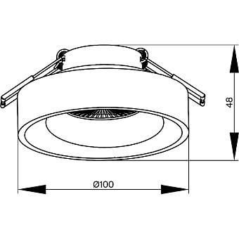 Светильник точечный встраиваемый Maytoni Planet DL035-2-L6B4K 11Вт LED