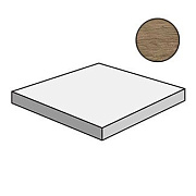 Плитка для ступеней Atlas Concord Италия Axi ANLZ Brown Chestnut Scalino Angolare DX 22,5х22,5см 0,051кв.м. неполированная