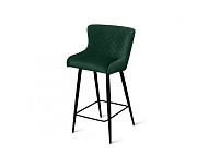 Барный стул AERO 44х53х91см велюр/сталь Dark Green