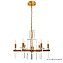 Люстра подвесная CRYSTAL LUX MARRON MARRON SP6 BRASS 360Вт 6 лампочек E14