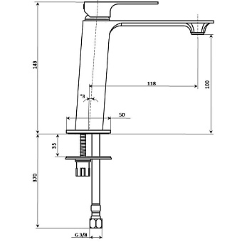 Смеситель для раковины KERAMA MARAZZI Fioretto V2CR205KM хром