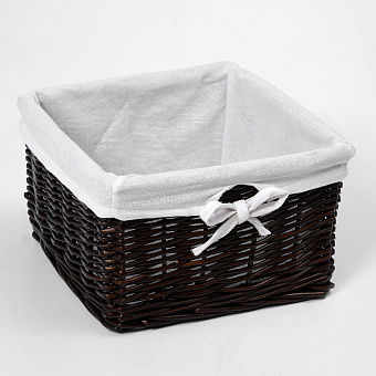 Корзина для белья WASSERKRAFT Alme WB-150-L коричневый 24,5л