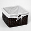 Корзина для белья WASSERKRAFT Alme WB-150-L коричневый 24,5л