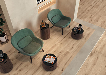 Неполированный керамогранит Atlas Concord Италия Exence AOUN Vanilla Saw Cut 150х18,5см 1,11кв.м.