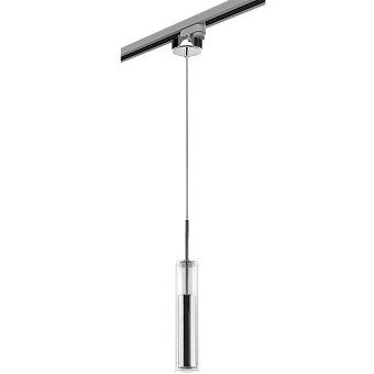 Трековый светильник Lightstar Cilino L1T756014 40Вт GU10 прозрачный для однофазного трека