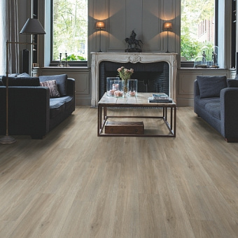 Виниловый ламинат Quick-Step Серо-бурый шелковый дуб BACL40053 1251х187х4,5мм 32 класс 2,105кв.м