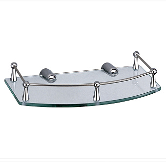 Полка в ванную округлая WASSERKRAFT K-588 1-ярусная 16х26см хром