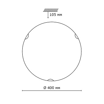 Светильник настенно-потолочный Sonex Kusta 218 200Вт E27