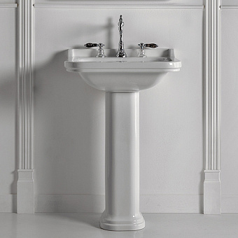 Раковина подвесная Kerasan Waldorf 4140K1bi/cr*3 60х55см