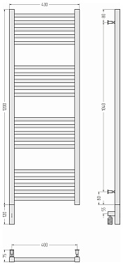 Полотенцесушитель СУНЕРЖА 032-5700-1240 золото матовое