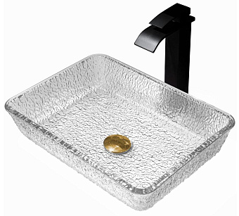 Раковина накладная Abber GLAS AK2313 46х33см
