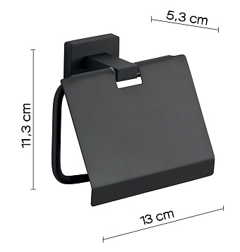 Держатель туалетной бумаги Gedy Atena 4425(14) чёрный матовый