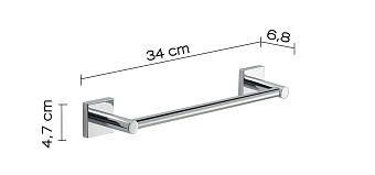 Полотенцедержатель Gedy Fuji FJ21/30(13) хром 34,1см