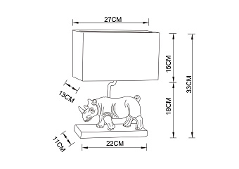 Настольная лампа Arte Lamp CLARK A4376LT-1BS 40Вт E27