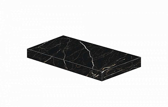 Плитка для ступеней Atlas Concord Россия Allure 620070001770 Imperial Black Scalino Angolare Dx 33х80см 0,528кв.м. матовая