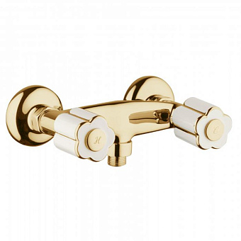 Смеситель для душа Bongio Fleur Blanc 11523OR00 золотой