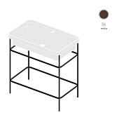 Консоль под раковину ArtCeram Fuori Scala ACA057 56+TFL035 41+ACM040 52 moka