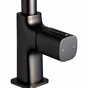 Смеситель для кухни Maxonor PL4089-9 поворотный излив серый