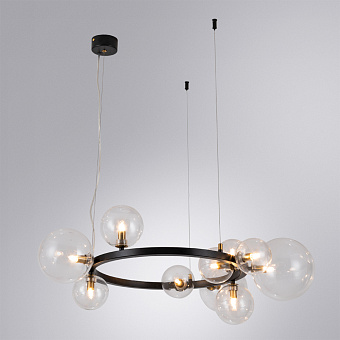 Люстра подвесная Arte Lamp VINCENT A7790SP-10BK 40Вт 10 лампочек G9