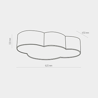 Светильник потолочный TK Lighting Cloud 1533 15Вт E27