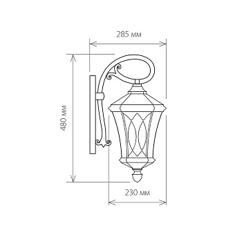 Светильник ландшафтный Elektrostandard Virgo a031921 GLXT-1450D 60Вт IP44 E27 капучино